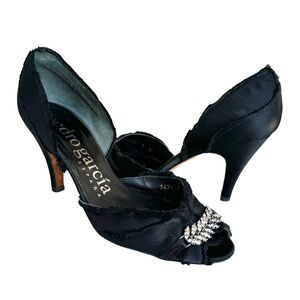 Pedro Garcia Swarovski Crystal Heels D’Orsay Pumps